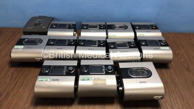 Job Lot Including 2 x ResMed AutoSet EPR S9 CPAPs, 1 x ResMed AutoSet CS PaceWave S9 CPAP, 1 x ResMed VPAP ST iVAPS S9 CPAP, 1 x ResMed VPAP ST S9 CPAP, 4 x ResMed S9 V-Auto CPAPs with 3 x H5i Humidifiers and 1 x Respironics System One CPAP with 7 x Power