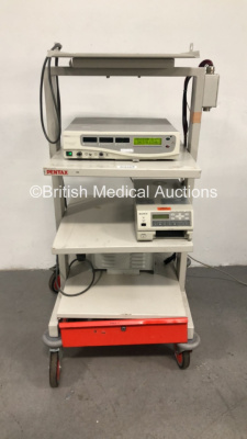 Pentax Stack Trolley with Gynecare ThermaChoice II Uterine Balloon Therapy Unit and Sony UP-21MD Colour Video Printer (Powers Up)