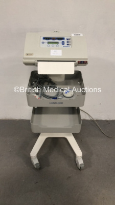 2 x Huntleigh BD4000XS Fetal Monitors on Stands with 1 x TOCO Transducer, 1 x US1 Transducer and 1 x Finger Trigger (Powers Up) *S/N NA*
