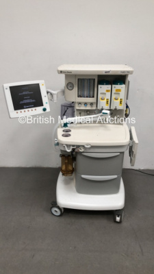 Datex-Ohmeda Aespire View Anaesthesia Machine Software Version 06.30 with 2 x Datex-Ohmeda Tec 7 Sevoflurane Vaporizers, Bellows, Absorber and Hoses (Powers Up) *S/N APHP00145*