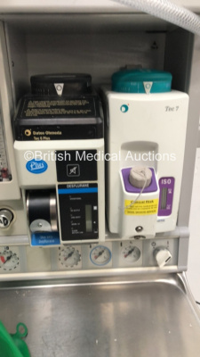 Datex-Ohmeda Aestiva/5 Anaesthesia Machine with Datex-Ohmeda Aestiva 7900 SmartVent Software Version 4.8 PSVPro, Datex-Ohmeda Tec 6 Plus Desflurane Vaporizer, Datex-Ohmeda Tec 7 Isoflurane Vaporizer, Bellows. Absorber and Hoses (Powers Up) *AMRM01380* - 3