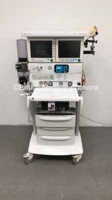 Datex-Ohmeda S/5 ADU Carestation Anaesthesia Machine with Datex-Ohmeda Anaesthesia Delivery Unit Ver N1189952-10.2, Datex-Ohmeda Aladin Desflurano Vaporizer (Damaged), Datex-Ohmeda Module Rack, E-CAiOV Gas Module with Spirometry Option (Damaged - See Pic