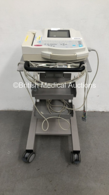 GE MAC 1200ST ECG Machine with 10 Lead ECG Leads (Unable to Power Test Due to No Power Port - See Pictures) *S/N 550045808*