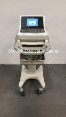 Philips PageWriter TC20 ECG Machine on Trolley with 10 Lead ECG Leads (Powers Up) *S/N CNN1508005*