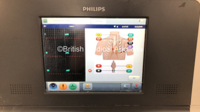 Philips PageWriter TC20 ECG Machine on Trolley with 10 Lead ECG Leads (Powers Up) *S/N CNN1508005* - 3