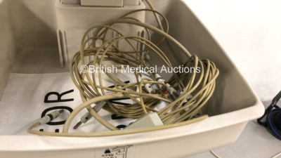 Philips PageWriter TC20 ECG Machine on Trolley with 10 Lead ECG Leads (Powers Up) *S/N CNN1508005* - 5