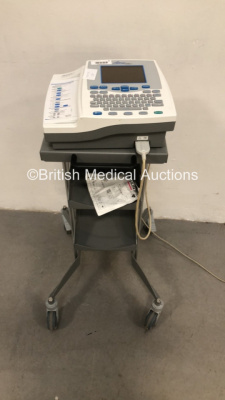 Burdick Atria 6100 ECG Machine on Stand with 10 Lead ECG Leads (Powers Up)