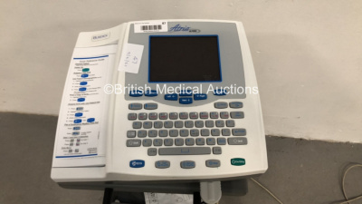 Burdick Atria 6100 ECG Machine on Stand with 10 Lead ECG Leads (Powers Up) - 2