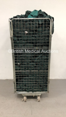 Cage of Mixed Ambulance Uniforms (Cage Not Included)
