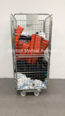 Cage of Mixed Ambulance Equipment Including Bags, Splints and Cannulations Packs (Cage Not Included - Out of Date)