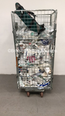 Cage of Mixed Consumables Including Intersurgical 5 Swab Non Woven, The Pro Breath Endotracheal Tubes and T-Pod Pelvic Stabilization Device (Cage Not Included - Out of Date)