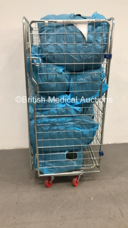 Cage of Mixed Ambulance Uniforms (Cage Not Included)