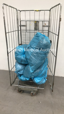 Cage of Mixed Ambulance Uniforms (Cage Not Included)