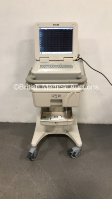 Philips PageWriter TC 70 ECG Machine on Stand with 10 Lead ECG Leads (Powers Up) *S/N US21207864*