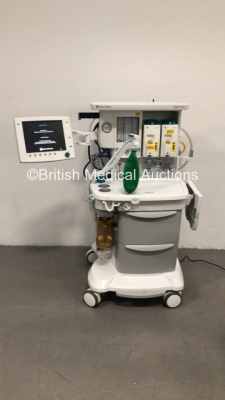 Datex-Ohmeda Aespire View Anaesthesia Machine Software Version 7.00 with 2 x Datex-Ohmeda Tec 7 Sevoflurane Vaporizers, Bellows, Absorber and Hoses (Powers Up) *S/N APVH00837* **Mfd 2016**