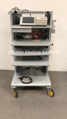 Stryker Stack Trolley with Stryker SDC Pro 2 DVD Patient Management System (Powers Up)