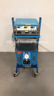 Valleylab Force FX-8CS Electrosurgical / Diathermy Unit on Trolley (Powers Up) *S/N SF9D041212A* **Mfd 04/2009**