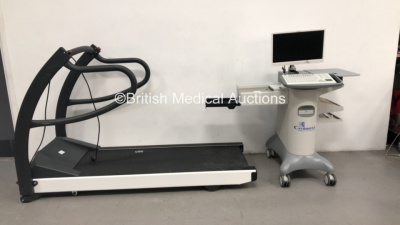 Cambridge Heart Stress Test Machine with Full Version Trackmaster Treadmill Model No TMX-428 220 (Powers Up - HDD REMOVED) *S/N FVDC0952*