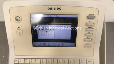 Philips PageWriter Trim II ECG Machine on Stand with 10 Lead ECG Leads (Powers Up) - 3