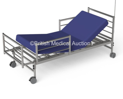 140 x OSKA New and Unused Emergency Hospital Camp Beds (Mattresses Not Included) **Stock Photo Used, All Dismantled on Pallets - 10 x Pallets at 1200mmx2400mm *Double Sized Pallets*, 45 x Pallets at 1200mmx1000mm *Standard Pallets* **