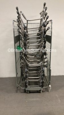 Cage of 18 x Zimmer Frames (Cage Not Included)