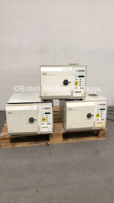 3 x Eschmann Little Sister 3 Autoclaves (1 x Powers Up - 1 x Missing Cap - See Pictures)