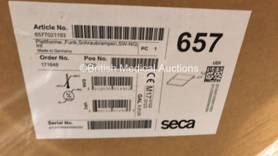 3 x Seca 657 Bed Scales (Brand New In Box) *Pallet* **Stock Photo Used*** - 3