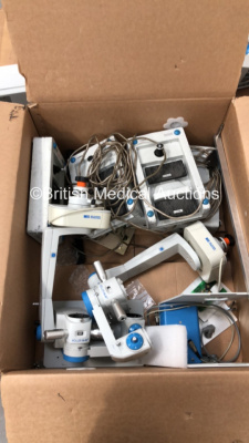 H Moller-Wedel International Microscope Spare Parts Including Arms, Footswitches, Light Sources and 3 x Hi-R Microscope Attachments *S/N NA* - 8