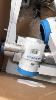 H Moller-Wedel International Microscope Spare Parts Including Arms, Footswitches, Light Sources and 3 x Hi-R Microscope Attachments *S/N NA* - 9