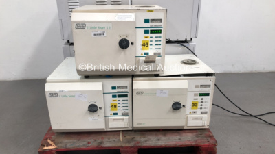 3 x SES Little Sister 3 Autoclaves (All Power Up - 1 x Missing Cap - See Pictures)