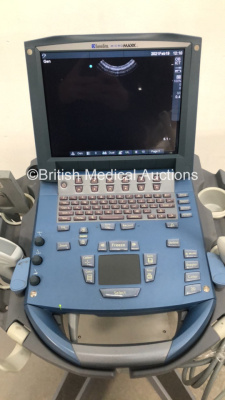 SonoSite MicroMaxx Portable Ultrasound Machine Ref P08840-20 *S/N WK03T1* **Mfd 06/2010** Boot Version 30.80.306.030 ARM Version 30.80.306.030 with 2 x Transducers / Probes (C60e-5-2 MHz Ref P07633-30 *Mfd 07/2012* and ICT/8-5 MHz Ref P04538-16 *Mfd 11/20 - 2