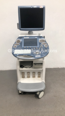 GE Voluson E8 Expert Flat Screen Ultrasound Scanner *S/N D15993* **Mfd 02/2012** with Sony UP-D897 Digital Graphic Printer (HDD REMOVED)