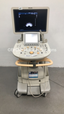 Philips iU22 Flat Screen Ultrasound Scanner Rev E.2 *S/N 02XRPL* *Mfd 11/2007** Software Version 4.0.1.357 with 1 x Transducer / Probe (C9-5ec) and Sony UP-D897 Digital Graphic Printer (Powers Up)