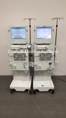 2 x B-Braun Dialog + Dialysis Machines Software Version - 8.2A Running Hours 20548 / 42607 (Both Power Up) *S/N 38017 / 36623* C4/57, C4/38