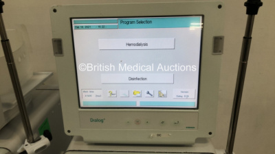 2 x B-Braun Dialog + Dialysis Machines Software Version 8.2A - Running Hours 23955 / 41906 (Both Power Up) *S/N 47061 / 36251* C4/39, C4/53 - 2