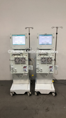 2 x B-Braun Dialog + Dialysis Machines Software Version 8.2A - Running Hours 47167 / 42408 (Both Power Up) *S/N 28422 / 36257* C4/56, C4/51