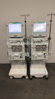 2 x B-Braun Dialog + Dialysis Machines Software Version - 8.2A Running Hours 27852 / 39911 (Both Power Up) *S/N 92022 / 90949* C4/52, C4/55