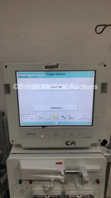 2 x B-Braun Dialog + Dialysis Machines Software Version - 8.2A Running Hours 42116 / 27178 (Both Power Up) *S/N 36258 / 90968* C4/44, C4/61 - 2