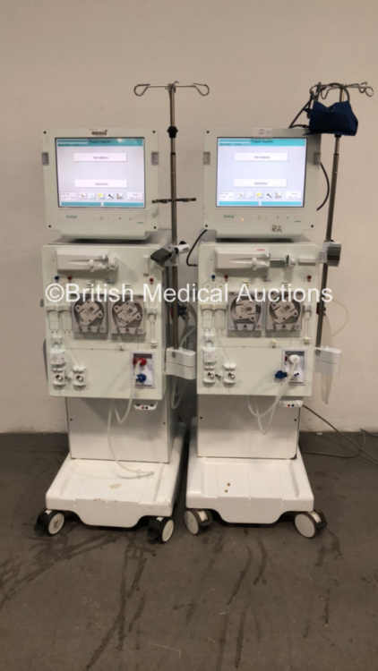 2 x B-Braun Dialog + Dialysis Machines Software Version - 8.2A Running Hours 21244 / 43414 (Both Power Up) S/N 36260 / 28426* C4/42, C4/65