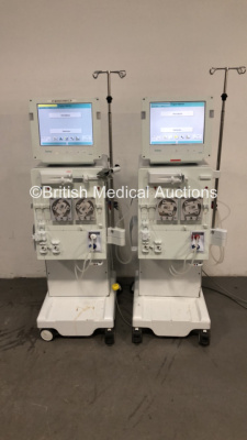 2 x B-Braun Dialog + Dialysis Machines Software Version 8.2A - Running Hours 42182 / 23833 (Both Power Up) *S/N 38012 / 36252* C4/59, C4/48