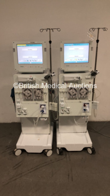 2 x B-Braun Dialog + Dialysis Machines Software Version 8.2A - Running Hours 12735 / 22779 (Both Power Up) *S/N 28424 / 47067* C4/62, C4/63