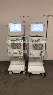 2 x B-Braun Dialog + Dialysis Machines Software Version 8.2A - Running Hours 42772 / 39649 (Both Power Up) *S/N 90962 / 36250* C4/64, C4/47