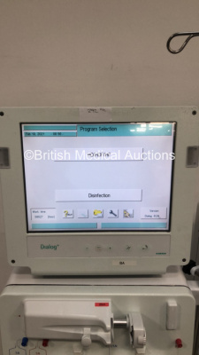 2 x B-Braun Dialog + Dialysis Machines Software Version 8.2A - Running Hours 38627 / 43842 (Both Power Up) *S/N 90954 / 28645* C4/60, C4/43 - 2