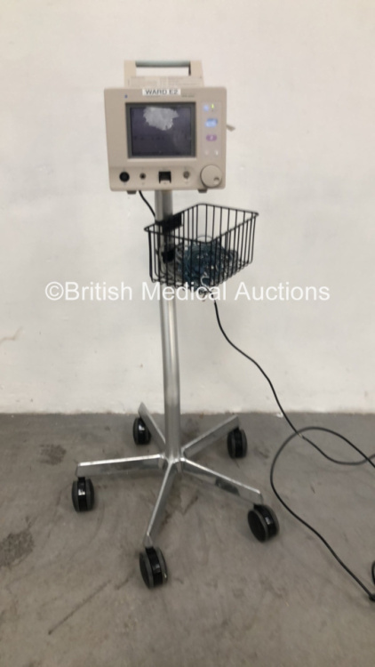 Nellcor Puritan Bennett NPB-4000 Patient Monitor on Stand (Powers Up) *S/N 96A06440* C4/7