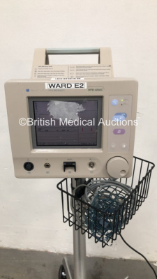 Nellcor Puritan Bennett NPB-4000 Patient Monitor on Stand (Powers Up) *S/N 96A06440* C4/7 - 2