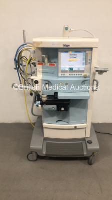 Drager Primus Infinity Anaesthesia Machine Software Version 4.53.00 - Operating Hours Mixer 80985 Ventilator 618 with Hoses (Powers Up) *S/N ASAD-0166*