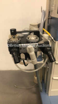 Drager Fabius Tiro Anaesthesia Machine Software Version 3.37b Total Hours Run 179630 Ventilator Hours 246 with Drager Scio Four Oxi Gas Module, Bellows and Hoses (Powers Up) *S/N ASAB-0143* **Mfd 2009** - 5