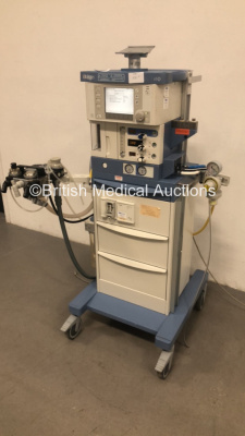 Drager Fabius Tiro Anaesthesia Machine Software Version 3.37b Total Hours Run 179630 Ventilator Hours 246 with Drager Scio Four Oxi Gas Module, Bellows and Hoses (Powers Up) *S/N ASAB-0143* **Mfd 2009** - 8