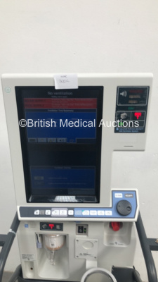 Nellcor Puritan Bennett 840 Ventilator System Software Version 4-070000-85-AN Running Hours 27927 with Fisher & Paykel MR850AEK Respiratory Humidifier on Nellcor Mobile Stand (Powers Up) * SN 07 170 90860 * - 2