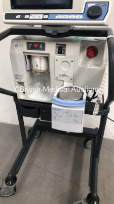 Nellcor Puritan Bennett 840 Ventilator System Software Version 4-070000-85-AN Running Hours 27747 with Fisher & Paykel MR850AEK Respiratory Humidifier on Nellcor Mobile Stand (Powers Up) * SN 07 170 90805 * - 5